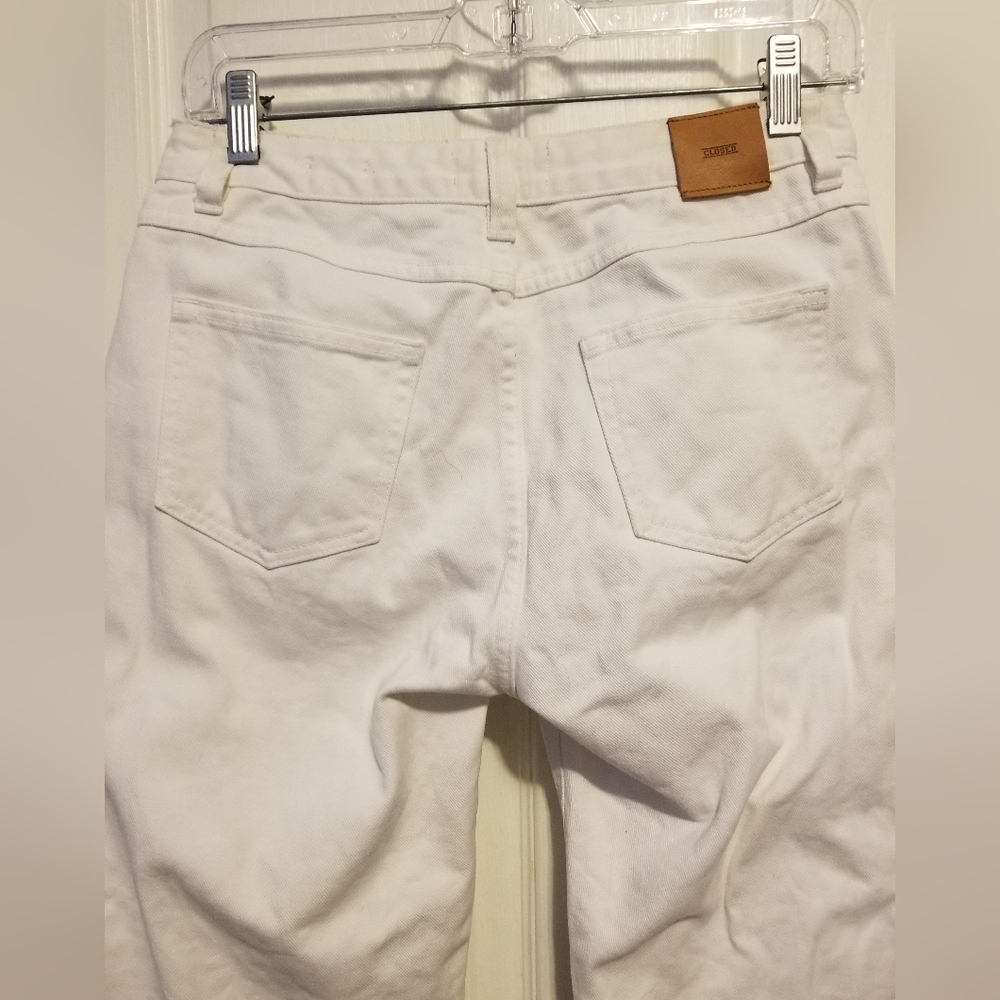Closed Made in Italy White Skinny Pusher Jeans Women's Size 26 Color White - Picture 11 of 12